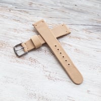 Image 2 of 19mm Chevre Strap In Natural