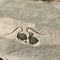 Image 2 of WHITE SKEW EARRINGS