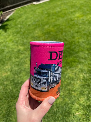 Image of Limited Edition DSCo. Truckers stubbie cooler _hot pink