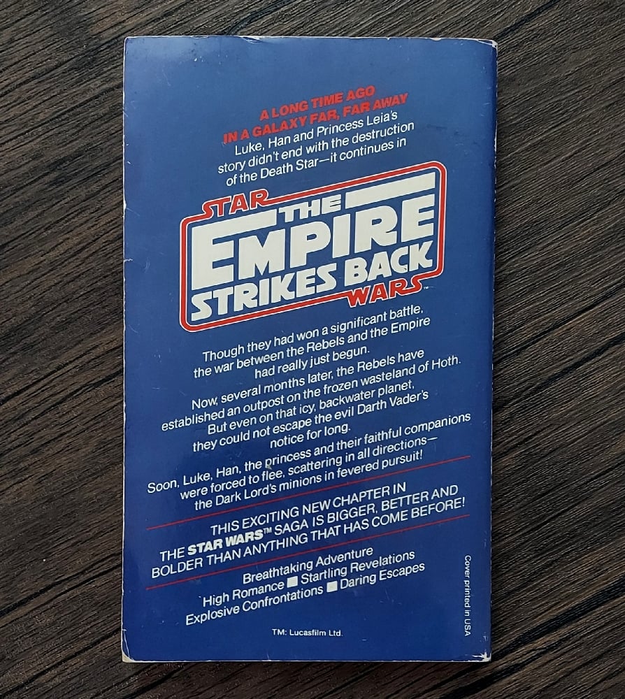 The Empire Strikes Back (Star Wars), by Donald F. Glut - SIGNED