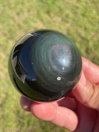 Image 1 of Rainbow Obsidian Sphere #1960