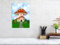 Image 3 of Mushroom House Print