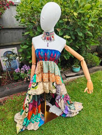 Image 8 of Patchwork multi colour mini dress / skirt 