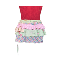 Image 5 of Pastel Ruffle Patchwork Mini Skirt