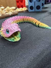 Image 1 of 3D Printed Snakes with Open Mouth
