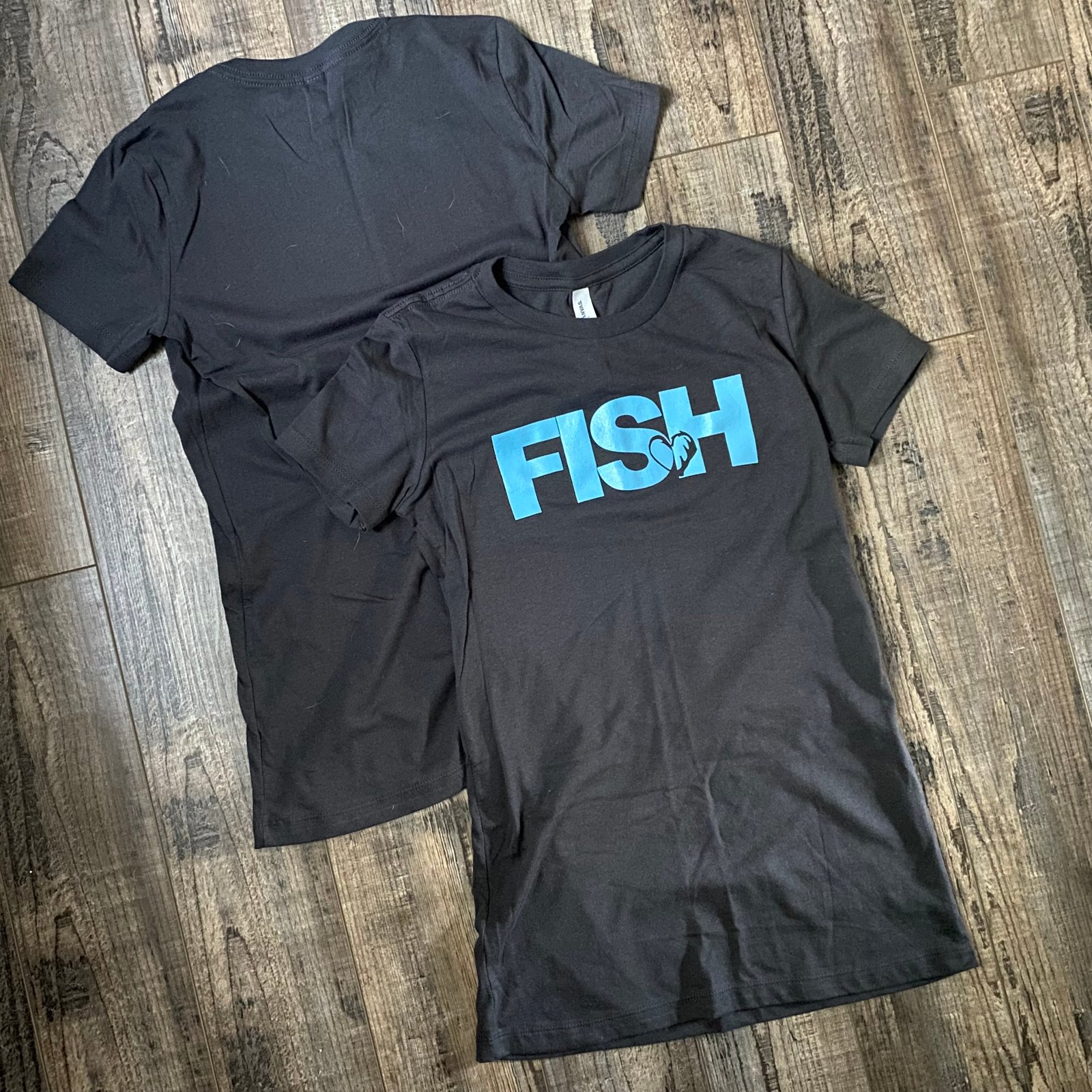 sorta blasted fish shirt