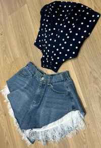 Image 2 of Polka dot boned corsets - 2 colours 