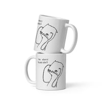 Image 3 of White glossy mug THINKINGS