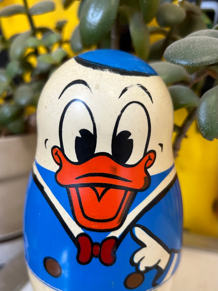 Image of Vintage Donald Duck Nesting dolls