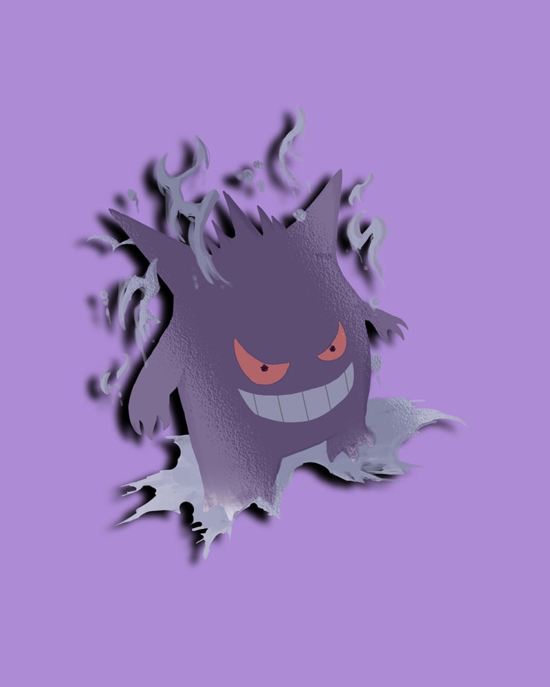 Image of Purple Demon Sticker