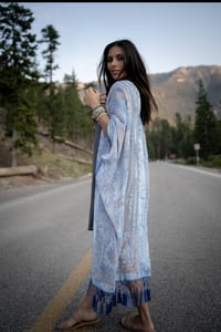 Image 3 of Crushin on You Velvet Kimono
