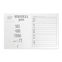 Image 20 of Inkwell Gothic Calligraphy Learning Manual