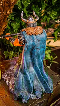 Image 5 of 👑The Armored Kingdom Kneeling Norse Valor Warrior Stand Holder