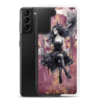 Image 17 of Dark Goth Fairy Maroon Clear Case for Samsung®