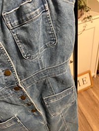 Image 3 of light denim strap dress 