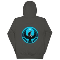 Image 9 of Unisex Hoodie - Blue Rebel Loon back print