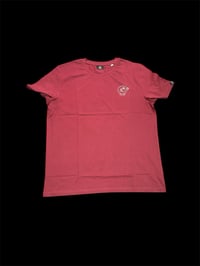 Image 1 of Burgundy and candy  pink smiles tee 