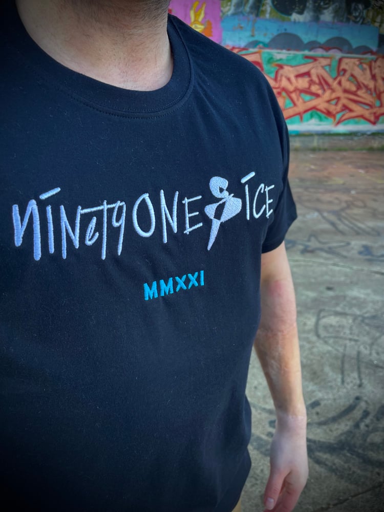 Image of Black / White Script tee