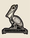 St.Pete skelly pelican 4” matte vinyl sticker