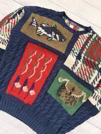 Image 2 of Vintage Tommy Hilfiger Fish Knit Sweater - XL