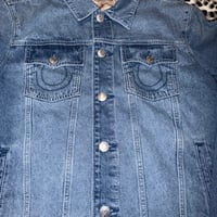Image 2 of ($160 NWT) True religion denim jacket Large