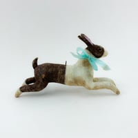 Image 1 of X Large Folk Art Leaping Rabbit