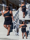 Little Black Mirror Embellished Dress