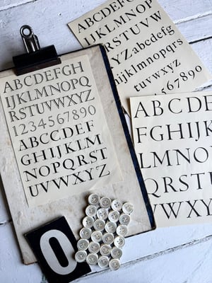 Image of Trio of Alphabet plates #7