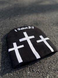 Image 4 of “I AM GOD’S CHILD” Satin Lined Black Beanie
