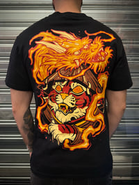 Image 1 of Tiger and dragon t-shirt