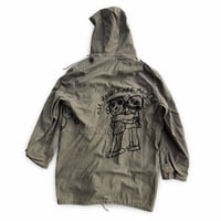 Image 2 of MILITARY HUGGING LOGO TRENCH COAT (XL)