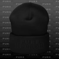 Black Pure Horror Logo Cuffed Beanie