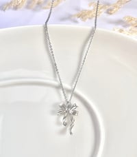Image 4 of "Lacy" Ribbon Bow Necklace