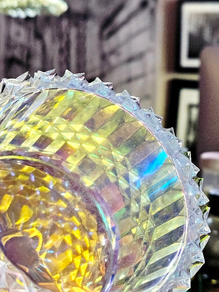 Image of Clearidescent Diamond Cut Box/ Lantern option 2