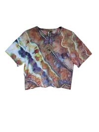 Image 4 of XS Crop Tee in Alchemy Geode Ice Dye