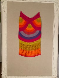 Image 2 of Citrus Berry Rainbow  Crochet Skirt