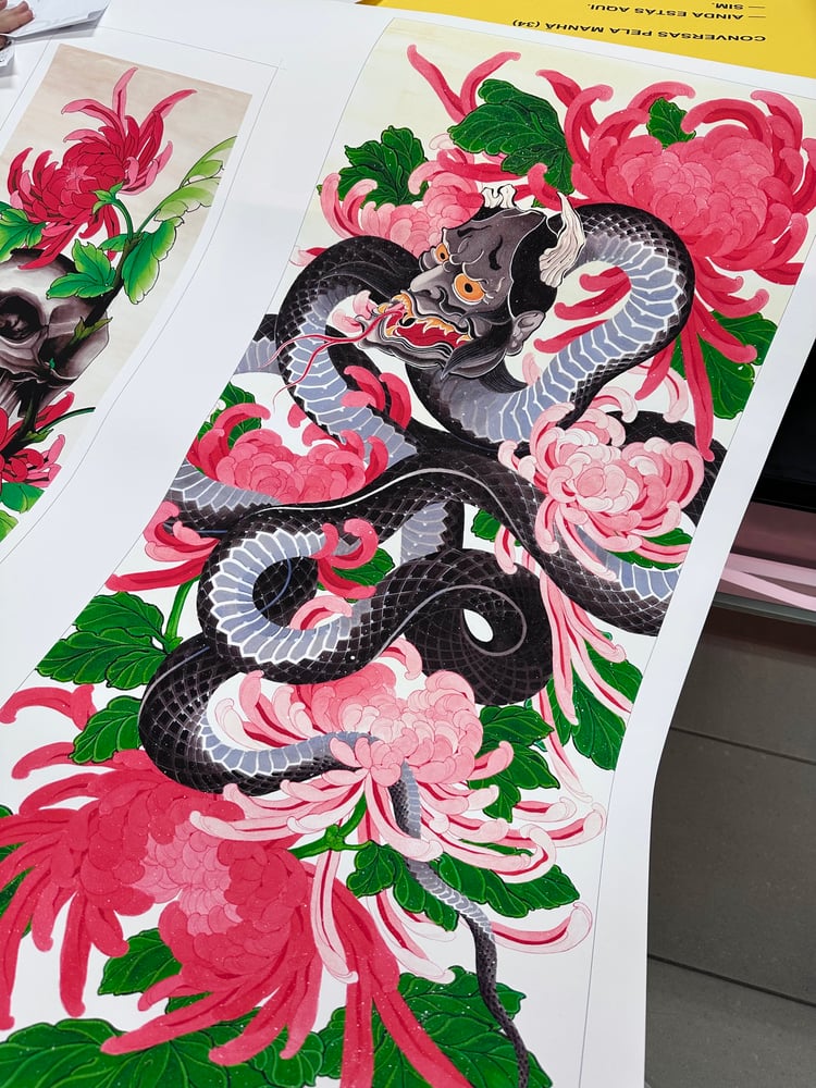 Image of HANNYA SNAKE PAINTING 2022 (Tiiick Collab)