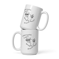 Image 1 of everything hurts White glossy mug 