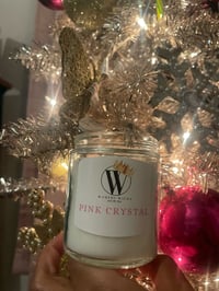 Image 1 of Pink Crystal Candle