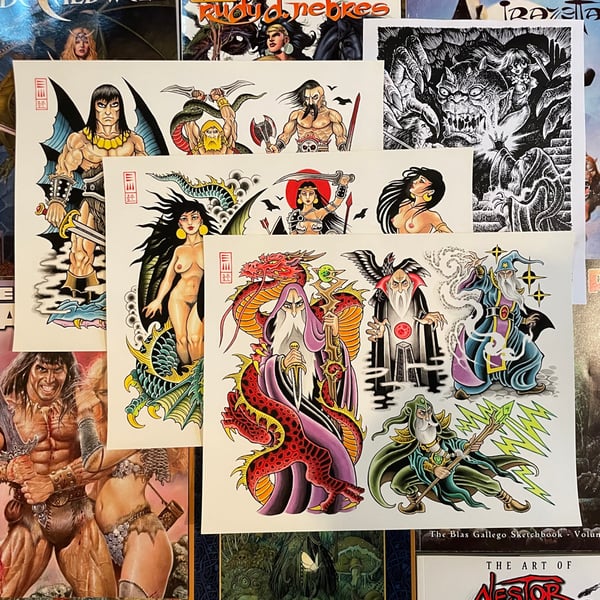 Image of Wizards Babes and Barbarians 1 ( three Sheet Flash set) 