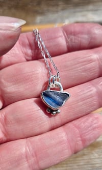 Image 2 of Blue Seaglass Necklace 