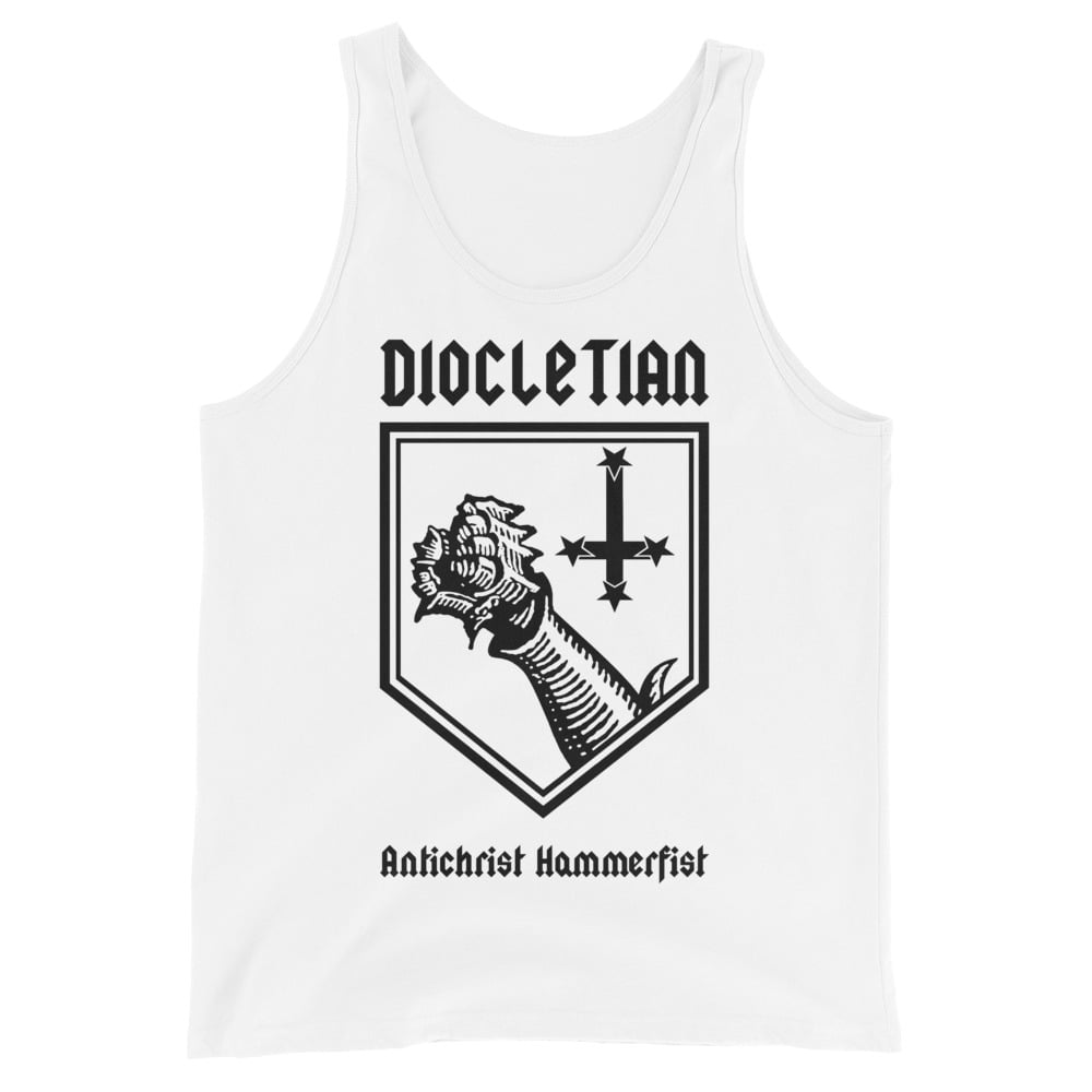 Image of Diocletian White One-Sided Tank Top 