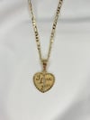 “I Love You” Heart Pendant 14K Gold Plated Necklace 