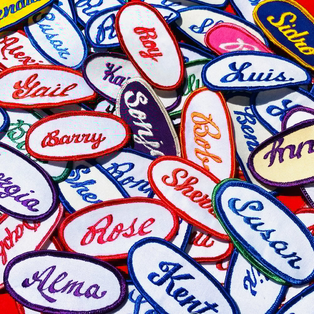 Oval Vintage Name Patch