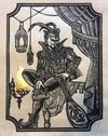 Mephistopheles Block Print