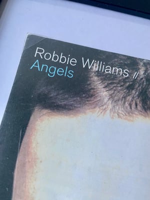 Image of Robbie Williams: Angels, framed 1997 sheet music