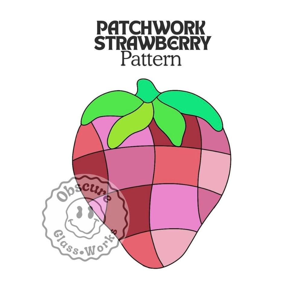 Image of Patchwork Strawberry (Digital Pattern Only)