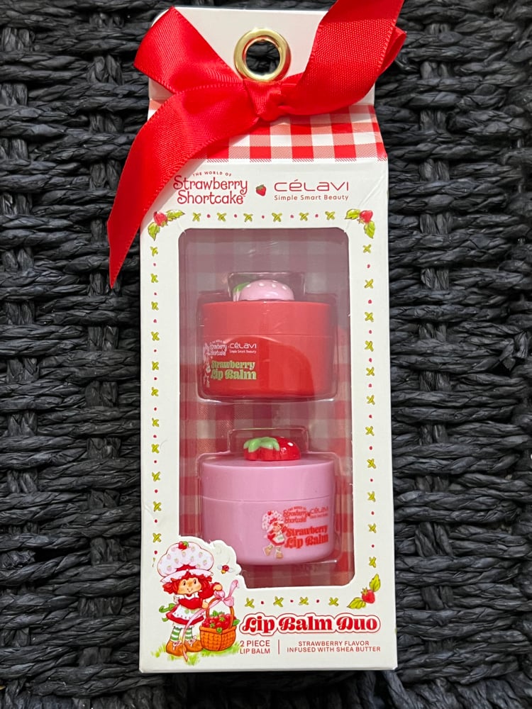 Image of Celavi Strawberry Shortcake Lip Balm Duo 
