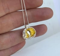 Image 1 of Sterling & Gold Watercast Pendant