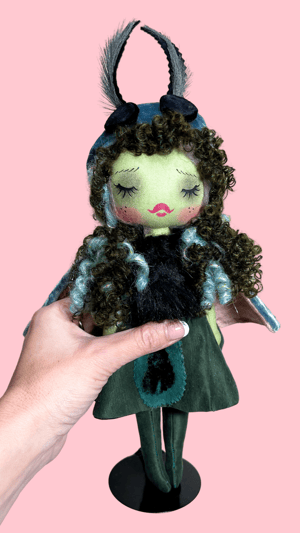 Image of MOTH INSPIRED SMALL ART DOLL